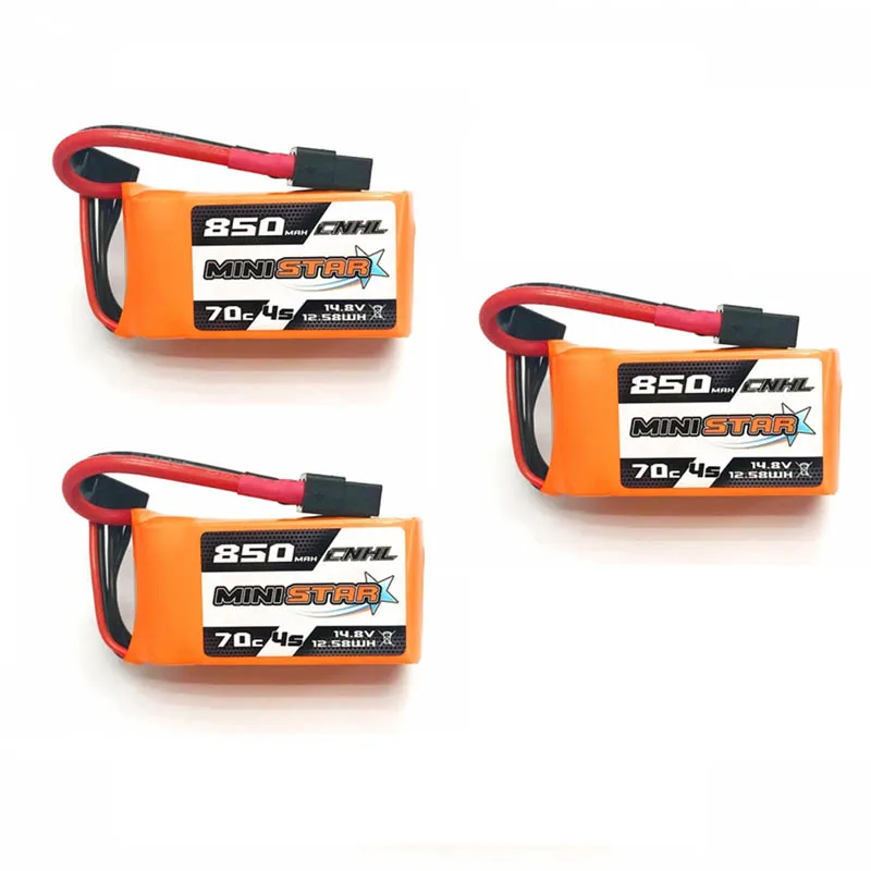 Аккумулятор CNHL MiniStar 850 мАч 1/2/3 шт. 14 8 в 4S 70C Lipo XT60 разъем для радиоуправляемого