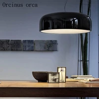 nordic creative personality single head pan cover pendant lamp art modern brief restaurant lamp free shipping