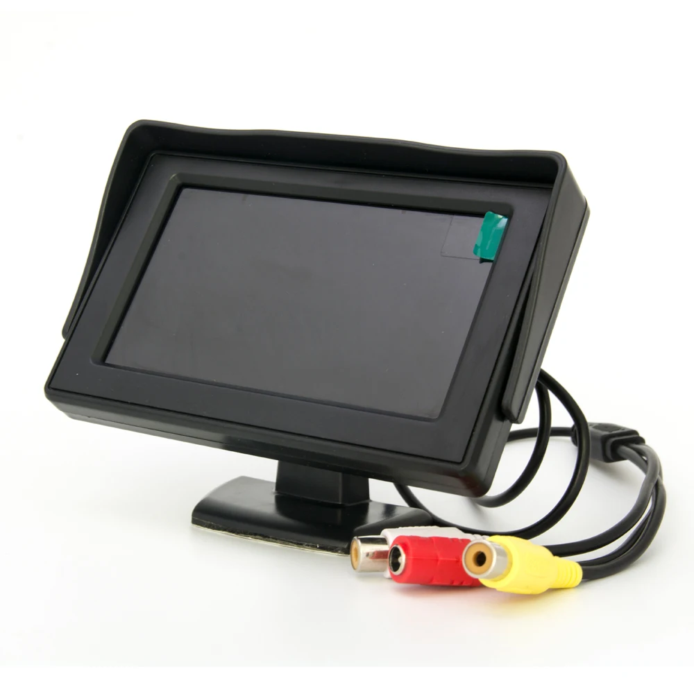 4 3-дюймовый автомобильный зеркальный монитор заднего вида камера CCD Видео