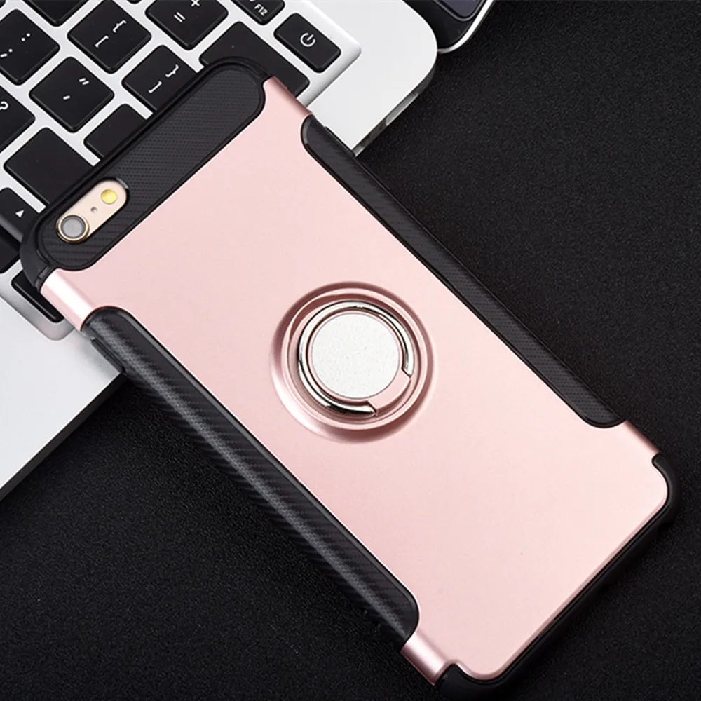 Роскошный чехол для IPhone 5 6 s P 6s Plus автомобильный держатель подставка магнитный