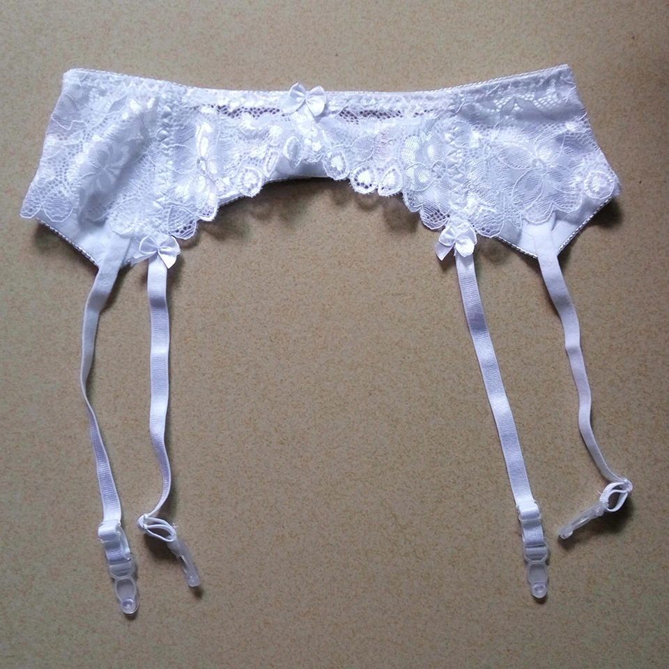 Привлекательные женские свадебные подвязки двубортные кружевные