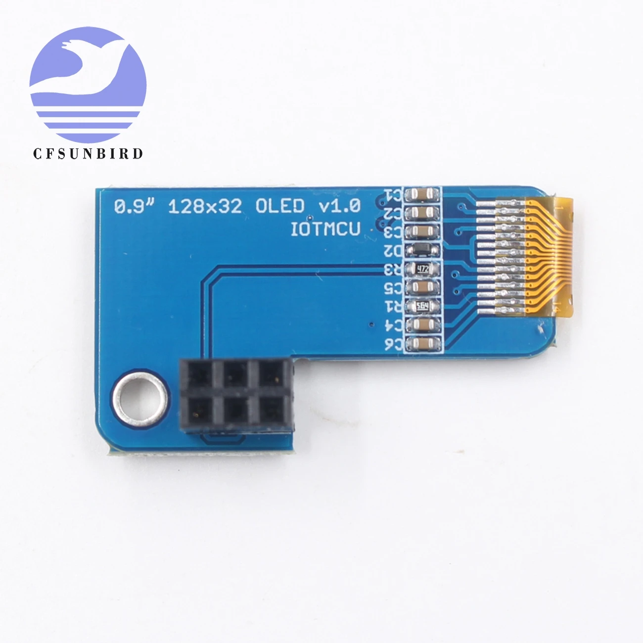 1 шт. pioled 0,91 дюймов межсоединений интегральных схем I2C 128x32 oled-дисплей монохромный Экран дополнение для Raspberry Pi Zero SSD1306 Синий DC 3,3 V FZ3579