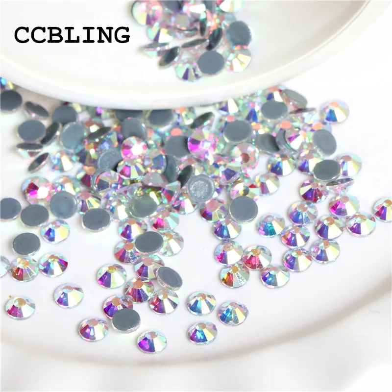 CCBLING Стразы для горячей фиксации стразы одежды высокое качество SS12 SS16 SS20 SS30|crystal