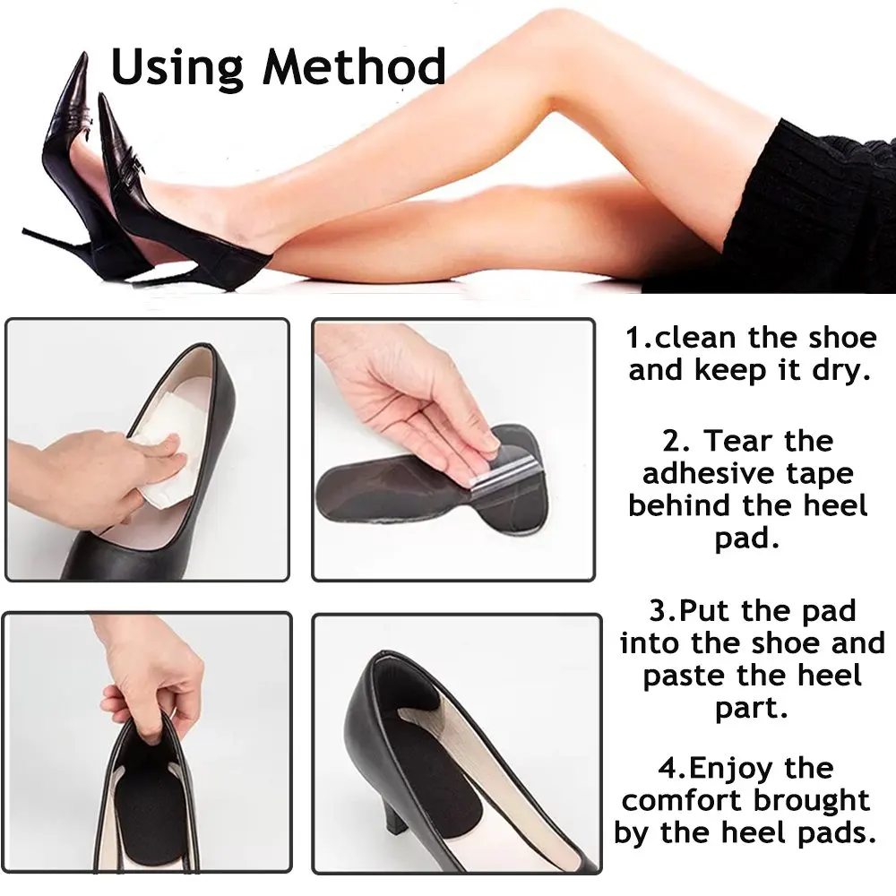 Heel protectors for womens shoes Soft Silicone gel heel cups Heel Liner Grips High Heel Comfort Pads Feet Care Accessories