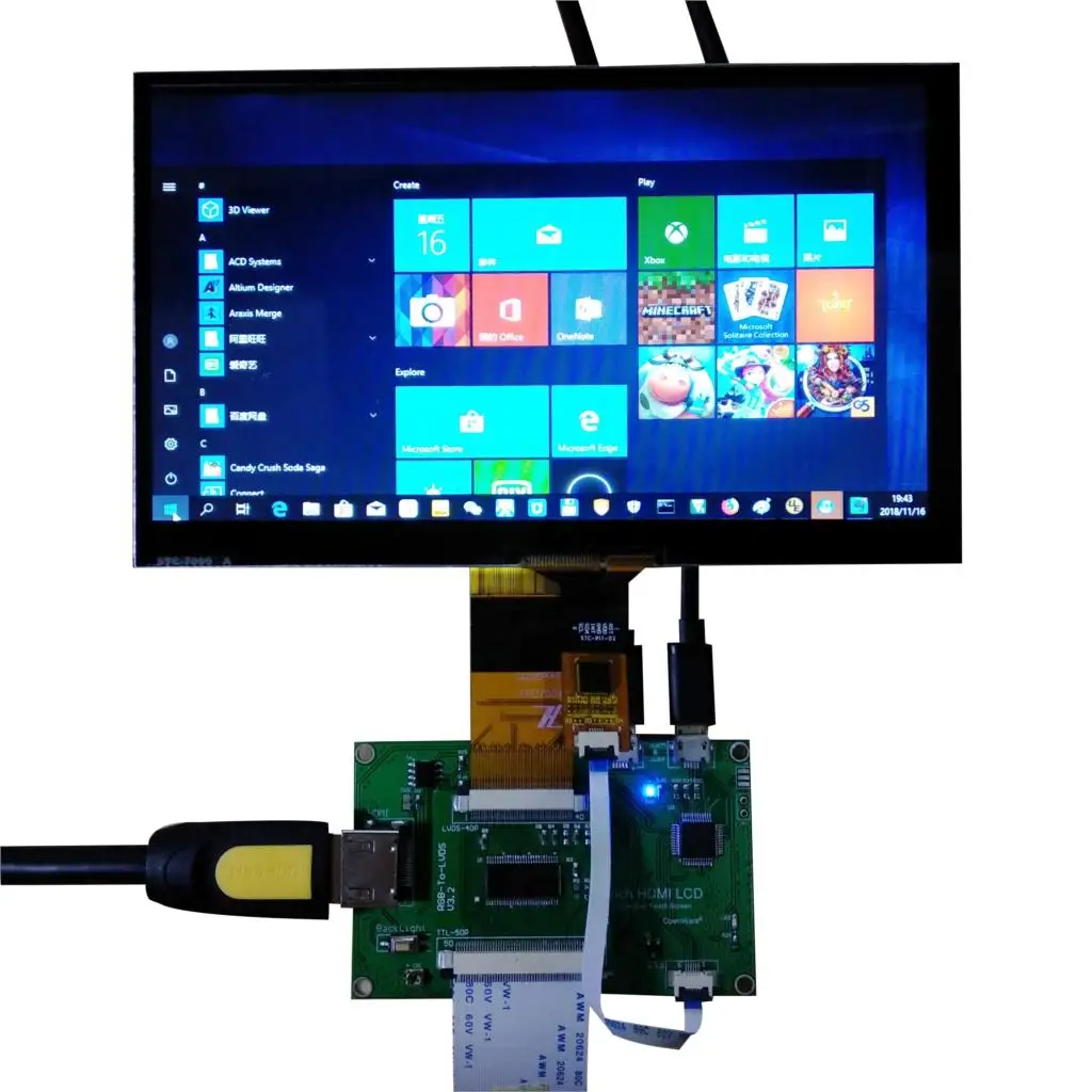 Для HDMI к TTL/RGB/Дифференциальная Сигнализация пониженного напряжения ЖК-дисплей