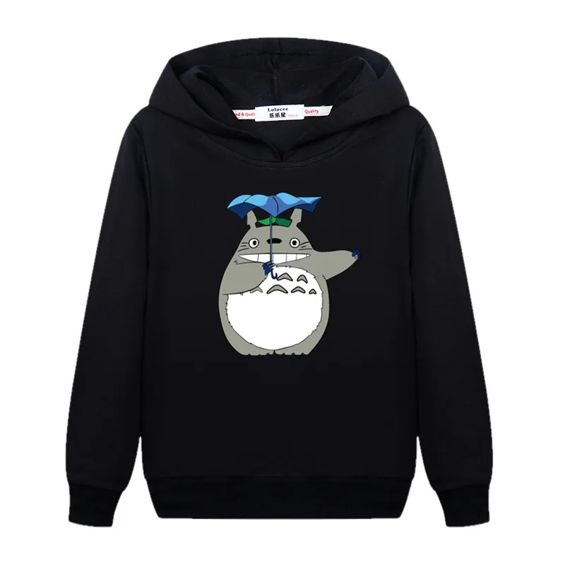 Повседневная Толстовка с длинным рукавом totoro для девочек осенне зимняя