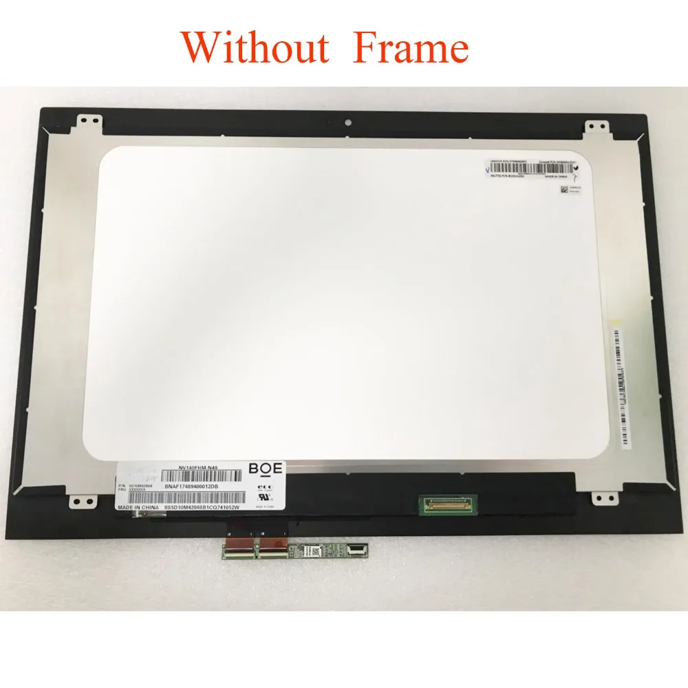 15 6 "для Lenovo FLEX5 14 YOGA 520 14IKB сенсорный ЖК экран дигитайзер сборка рамка NV140FHM N49