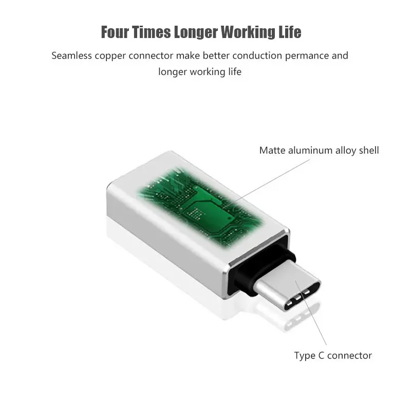 USB OTG type C к USB 3,0 адаптер OTG Быстрая зарядка данных type-C кабели для мобильных телефонов конвертер для Macbook samsung Xiaomi Oneplus