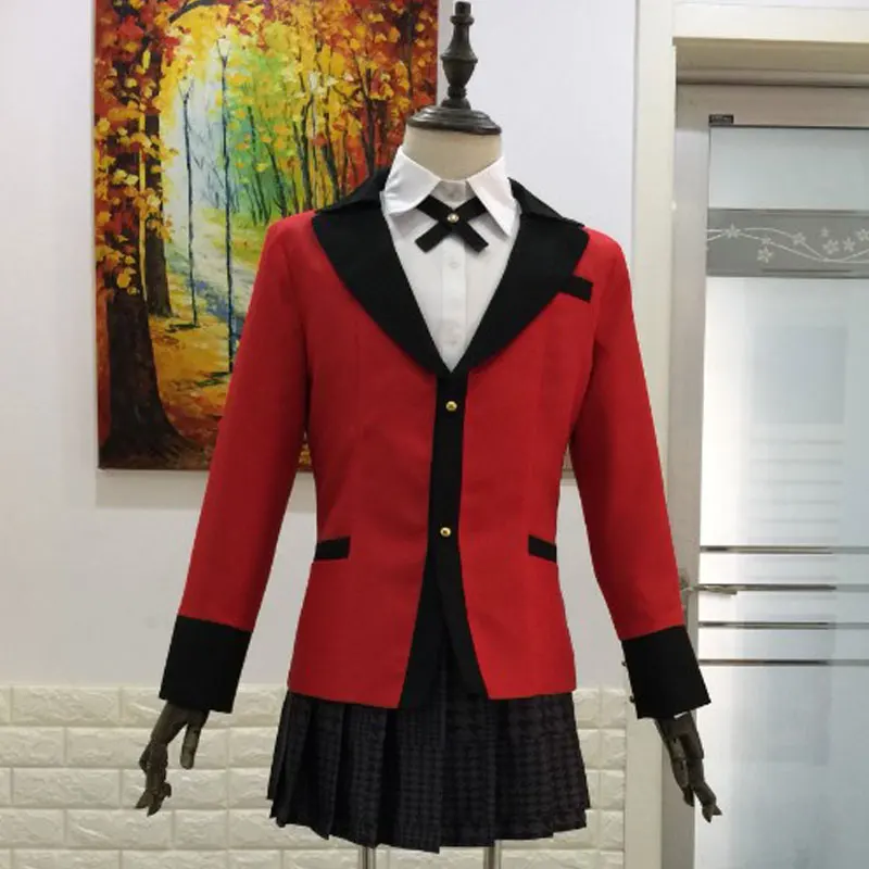 

Kakegurui Compulsive Gambler Momobami Ririka Igarashi Sayaka Jabami Yumeko Cosplay Costume