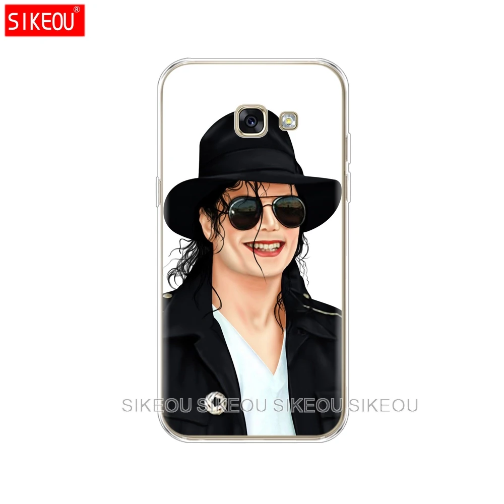 Silicone phone case cover for Samsung Galaxy A8 2018 A3 A310 A5 A510 A7 2016 2017 Michael jackson | Мобильные телефоны и