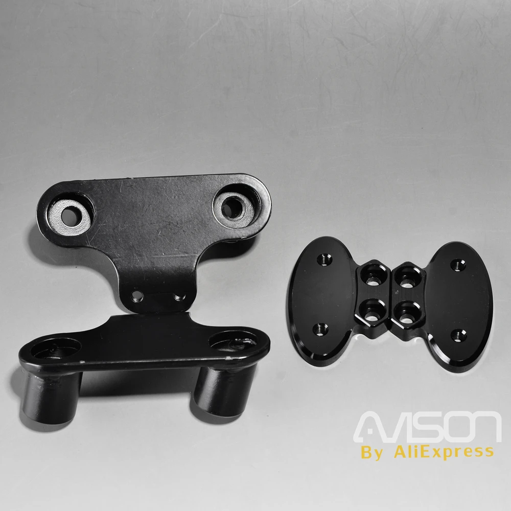 Bracket-Black Для Yamaha XMAX X-MAX 250 300 зеркало кронштейн мотоцикл модифицированный передний задний вид сбоку зеркала адаптер фиксированный ЧПУ - Цвет: Bracket-Black