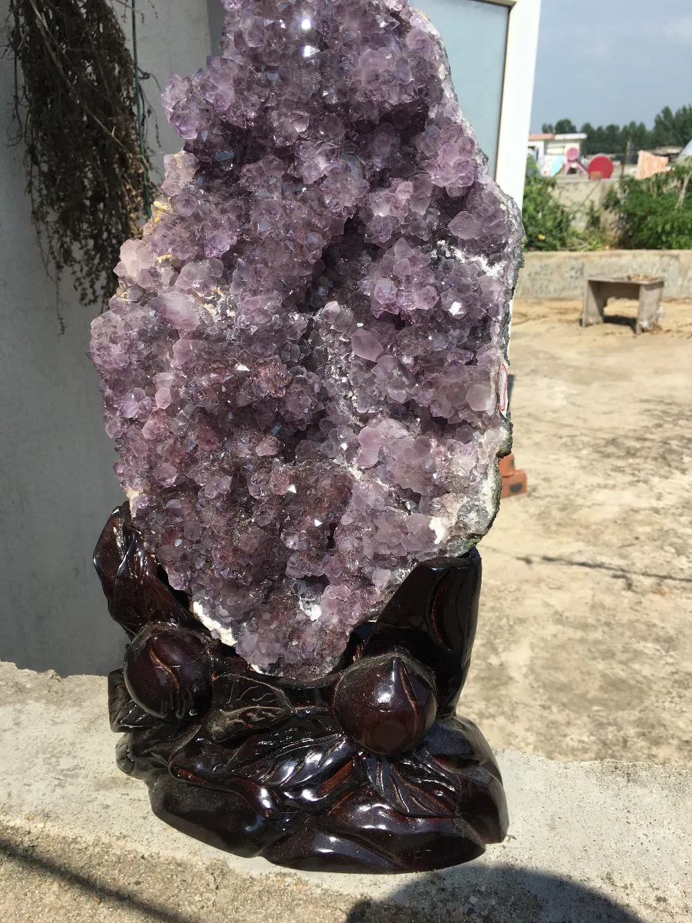4 кг Большой Размеры натуральный аметист красивый фиолетовый Кварц Geode Кристалл