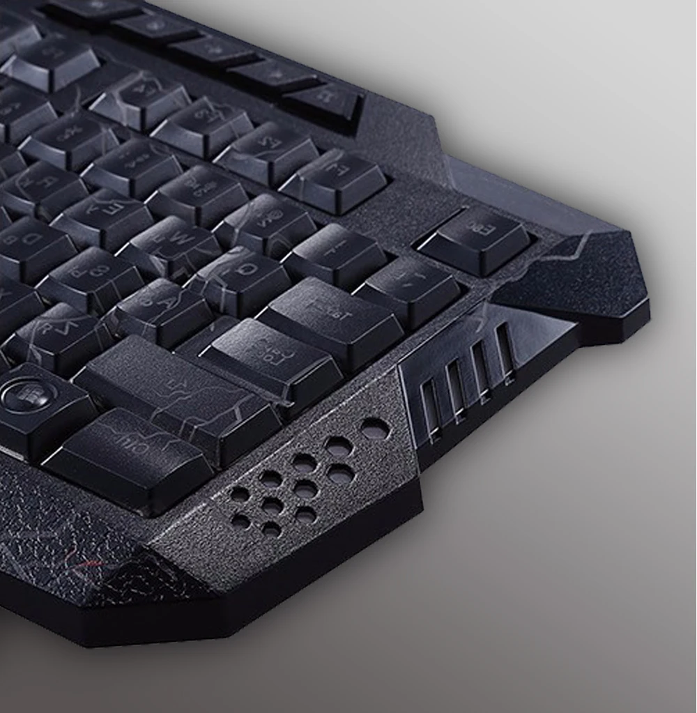 Игровая подсветка, клавиатура, мышь, комбо, светодиодный, USB, проводная, цветная, дышащая, трещины, игровая клавиатура для настольного компьютера, ноутбука, русская наклейка