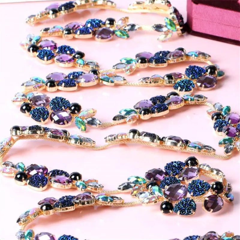 1 ярд/партия цепочка с кристаллами AAA для украшения одежды|sew on|sew on clawrhinestones crystal sew |