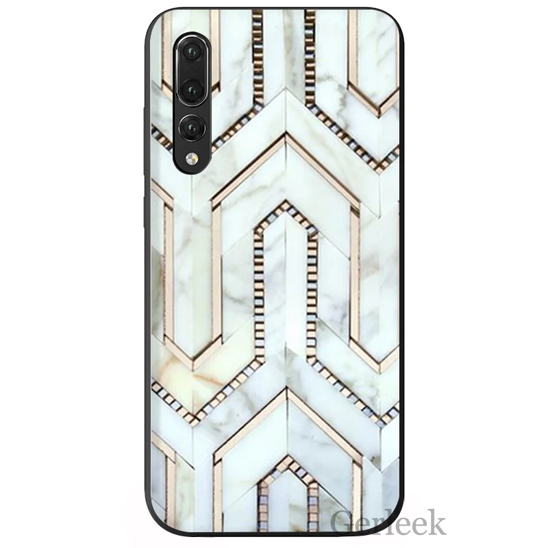 Чехол для телефона Morocco Art Deco Tile Map Алмазные Весы huawei P Smart P30 P8 P9 P10 P20 Lite Pro