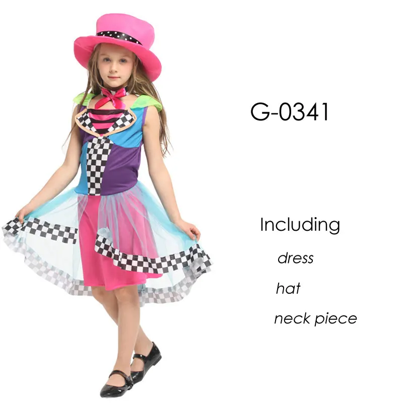 G-0341 Umorden Purim карнавальный костюм клоуна на Хэллоуин; Детский костюм цирка; костюм клоуна для девочек; Fantasia Infantil; маскарадный костюм для мальчиков - Цвет: G-0341