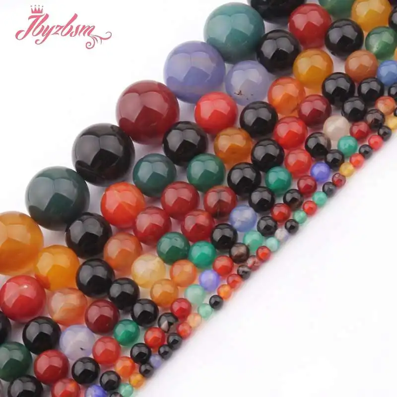 6 8 10 12 женское кольцо из бисера многоцветный аагт натуральный камень бусины для DIY