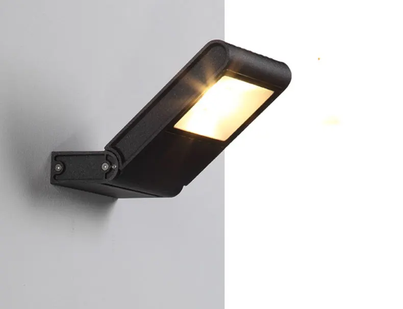 Наружный светодиодный настенный светильник водонепроницаемый наружный настенный дверной фары Регулируемый угол Затемнения Супер яркий антикоррозийный настенный светильник