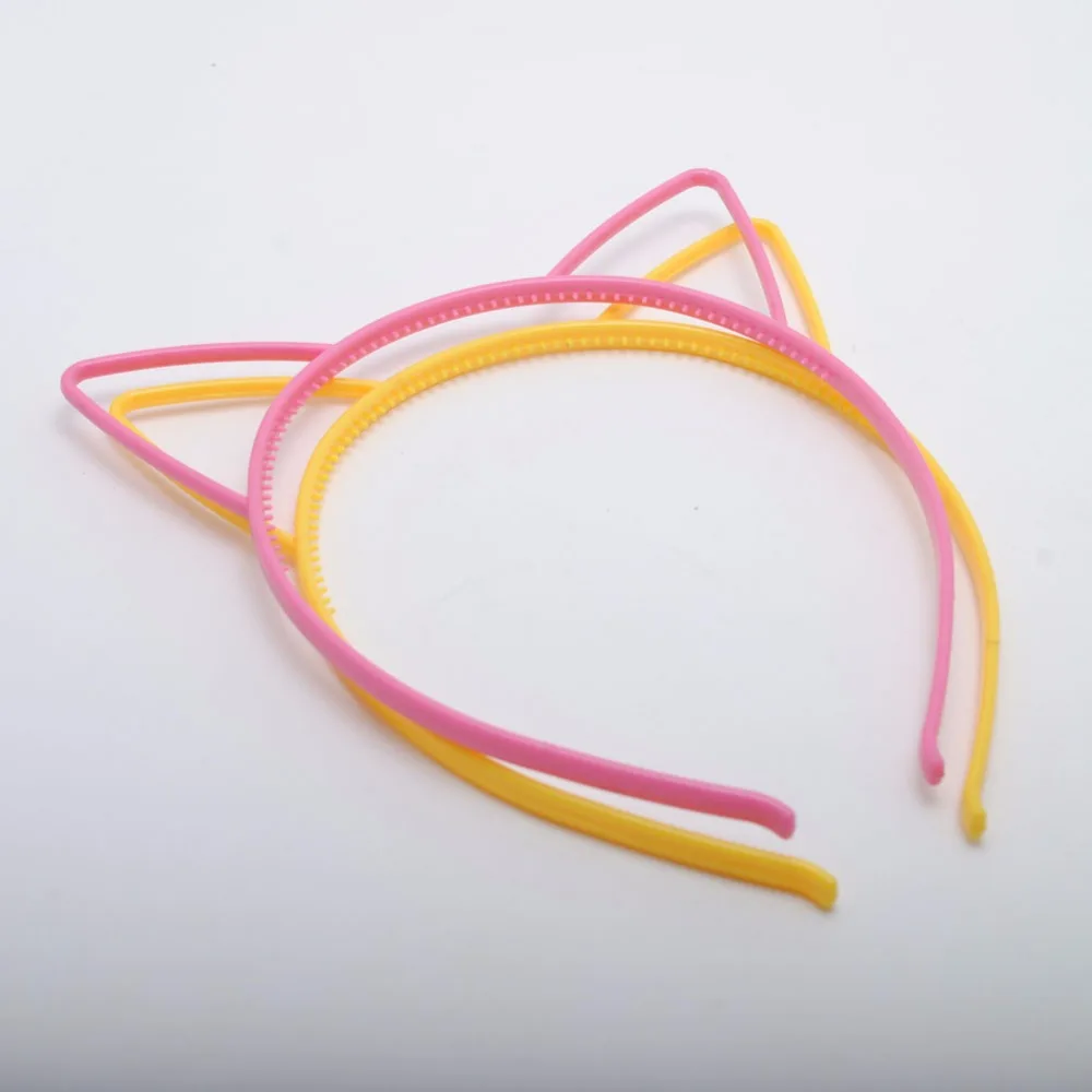 4 шт./лот прелестные модные туфли Кот уха Hairbands Для женщин девушек Зубы волос Группа Головные уборы оголовье аксессуары для волос
