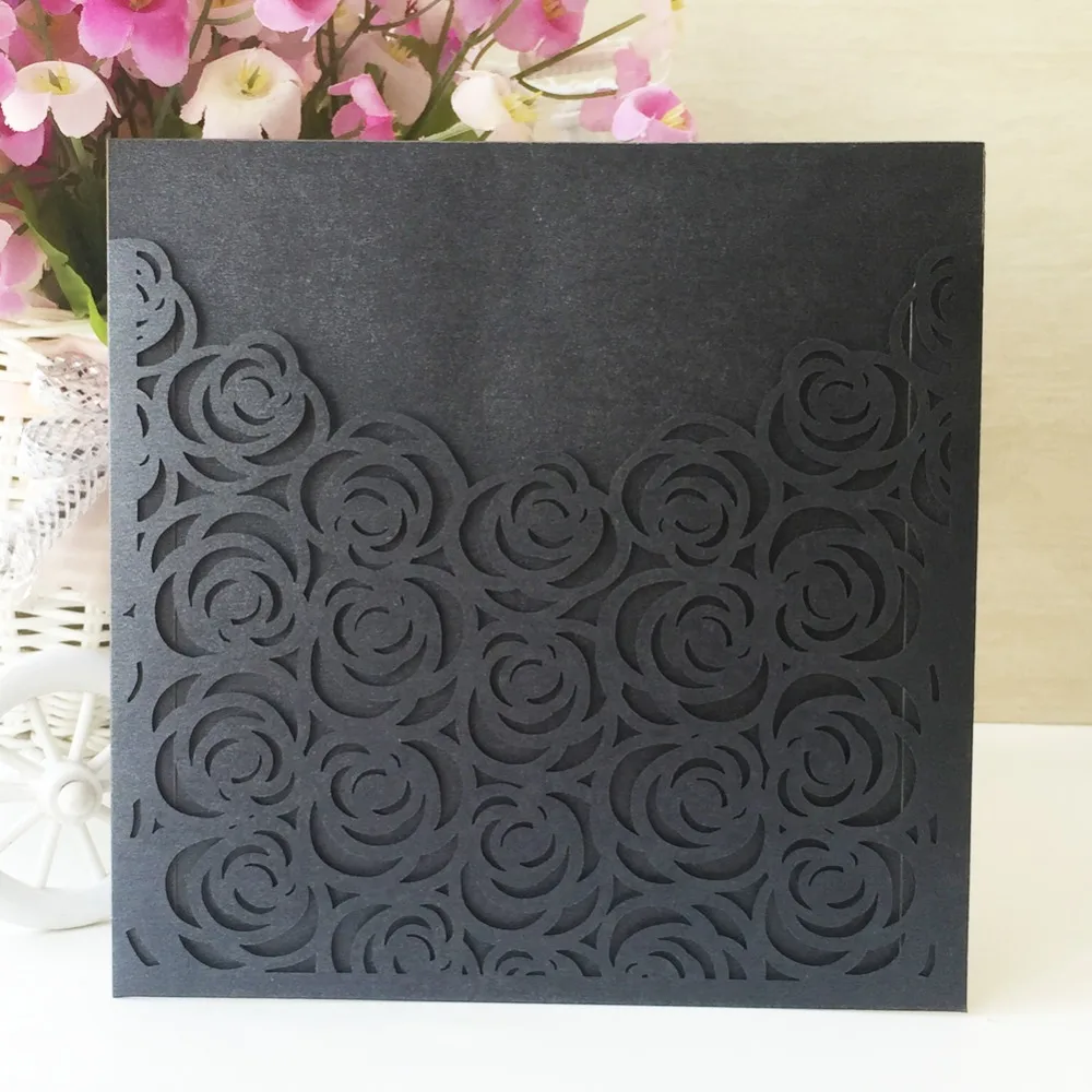 20 шт жемчуг лазерной резки бумаги крестины поздравительные открытки День