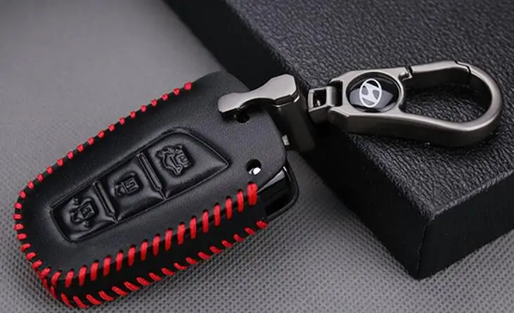 Премиум Кожа Автомобилей Брелок Монета Держатель Молнии Чехол Дистанционного