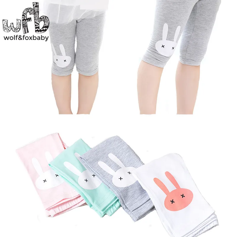 Розничная продажа укороченные до колен штаны из хлопка для девочек от 3 10 лет