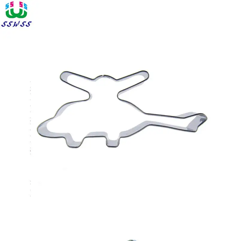 

Атака в форме вертолета торт украшения помадки резаки инструмент, машина войны торт печенье выпечки формы, прямые продажи