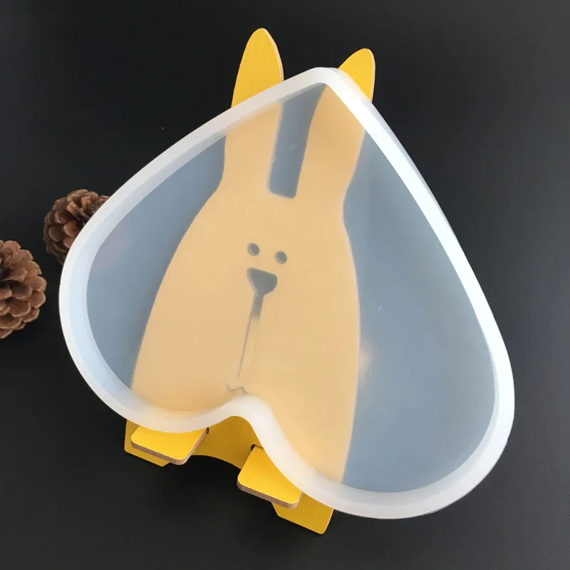 Большие круглые декоративные украшения в форме сердца DIY полимерная форма для