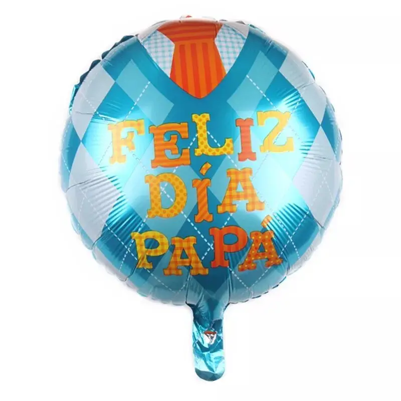 10 шт 18 дюймов испанский Счастливый День отца гелий Globos Feliz Dia супер папа фольга