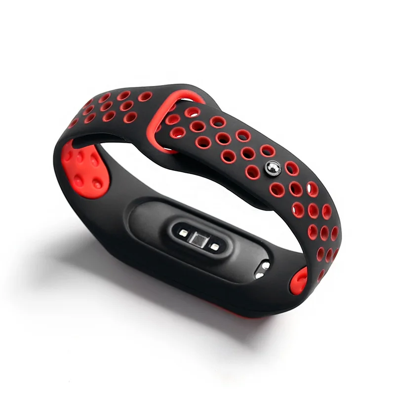 Силиконовый браслет для сяоми ми бэнд 4 нфк Запасной браслет Mi band 3 аксессуары Двухцветный регулируемый размер mi band 4 ремень