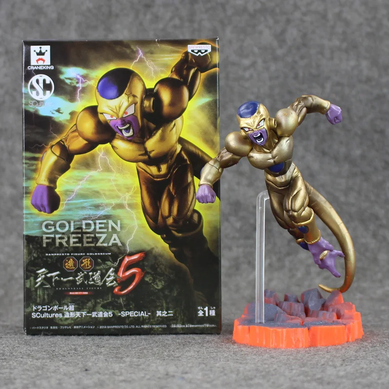 2 stili di Dragon Ball Risurrezione F золотой морозильник Гоку против фигурку Modello Giocattolo дель ПВХ