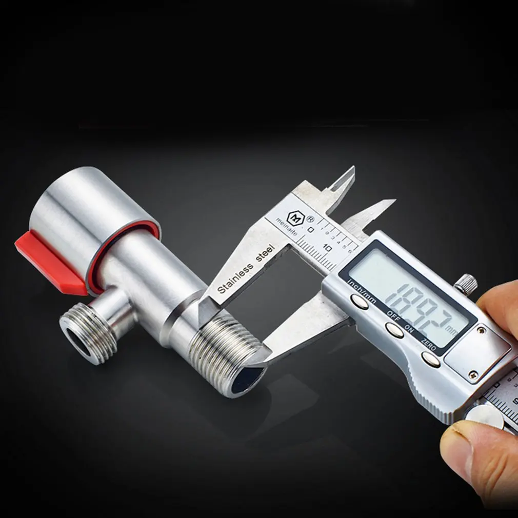 Треугольный клапан из нержавеющей стали 304 утолщенный взрывозащищенный для водонагревателя с специальным входом для унитаза.