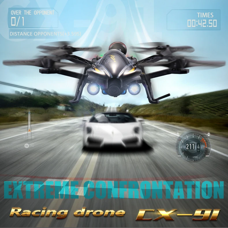 Cheerson Helicopter CX-91 JUMPER 6CH 6Axis UAV With 2MP camera 8G Card Racing drone brushless motors High-speed RC aircraft | Игрушки и