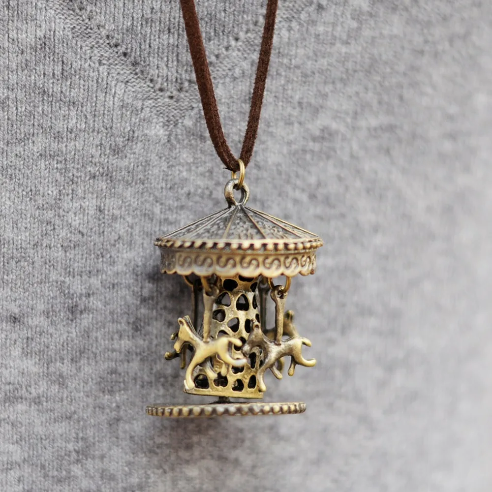 Новинка 2017 года основа для кулонов и ожерелья Винтаж Троянский конь кулон