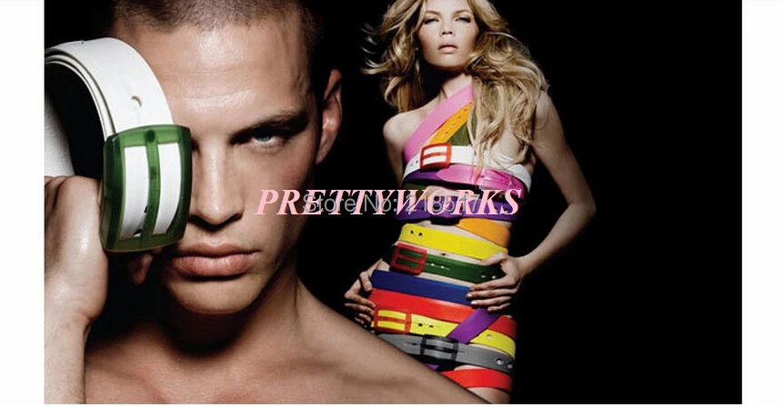 Пояс унисекс карамельный цвет пояс пластиковый Желейный гипоаллергенный ремень