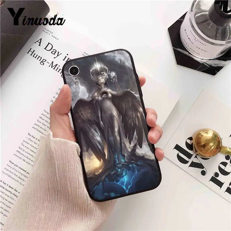 Yinuoda череп игра Doom новое поступление черный чехол для телефона iPhone 5 5Sx 6 7 7plus 8 8Plus X