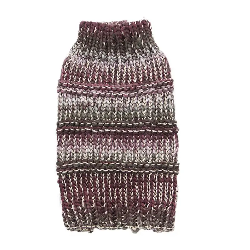 Теплый свитер-светильник для домашних животных на осень и зиму, серый Конопляный теплый свитер с цветами для собак, серый светильник для домашних животных, одежда для собак H1 - Цвет: WR