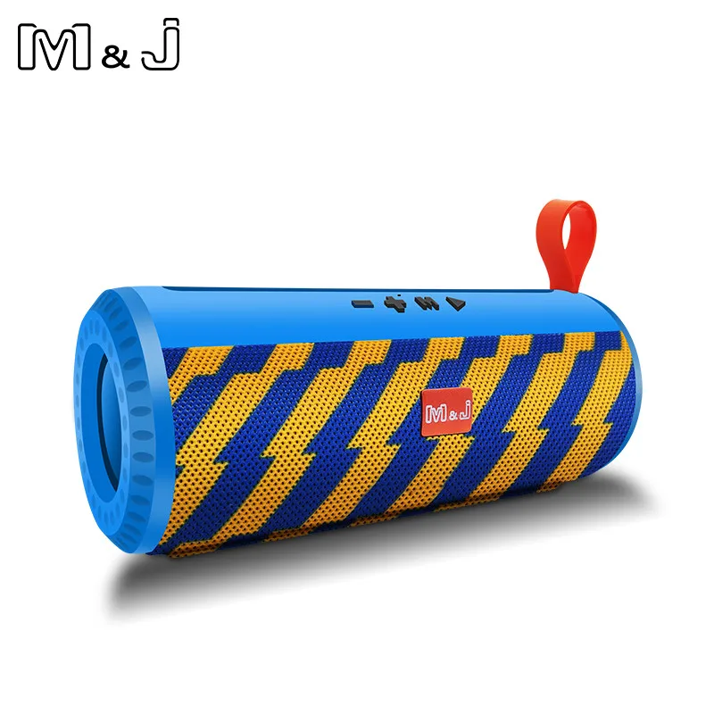 Цвет: желтый M& J Мини Bluetooth динамик портативный беспроводной динамик звуковая система 3D стерео музыка объемная Колонка Поддержка Bluetooth, TF AUX USB - Цвет: Цвет: желтый