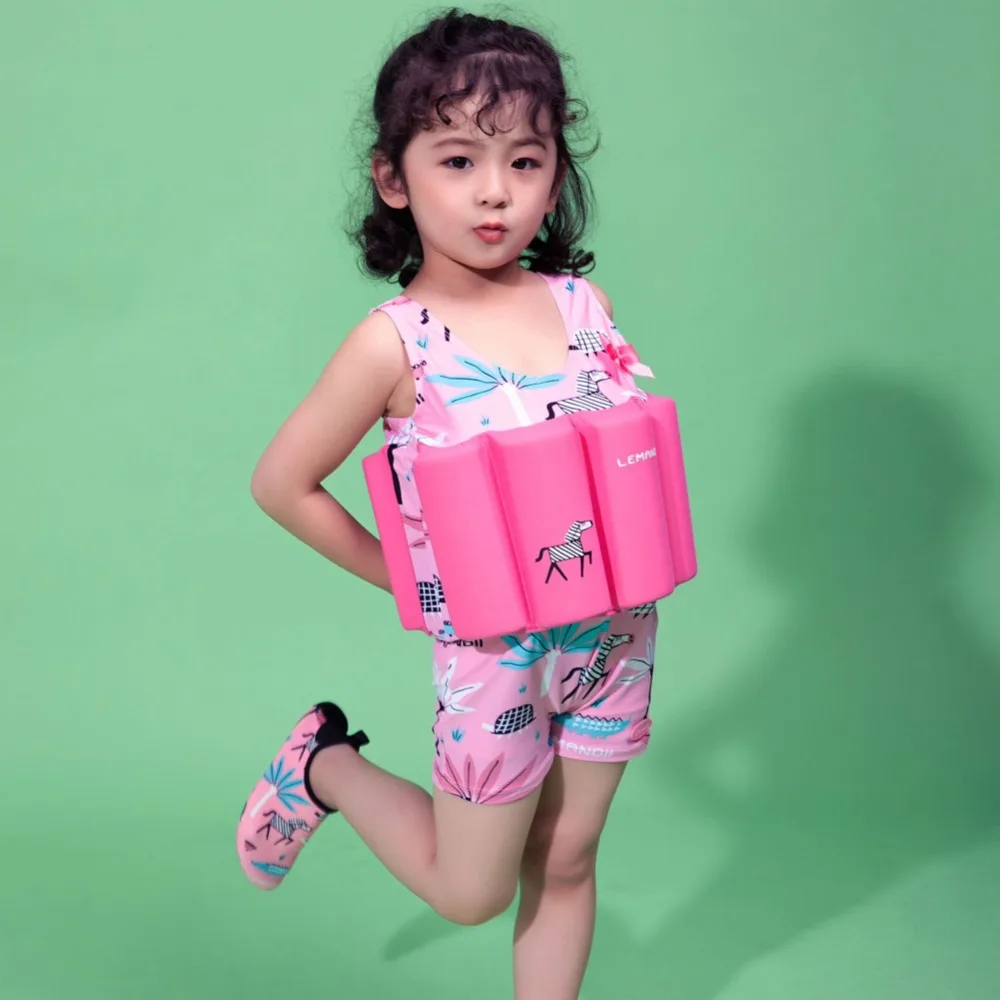 Girls Swimsuits Child Swimming Trunks Shorts Children's Swimwear Kids Buoyancy Swimsuit Baby Boys Girls Swim Vest
