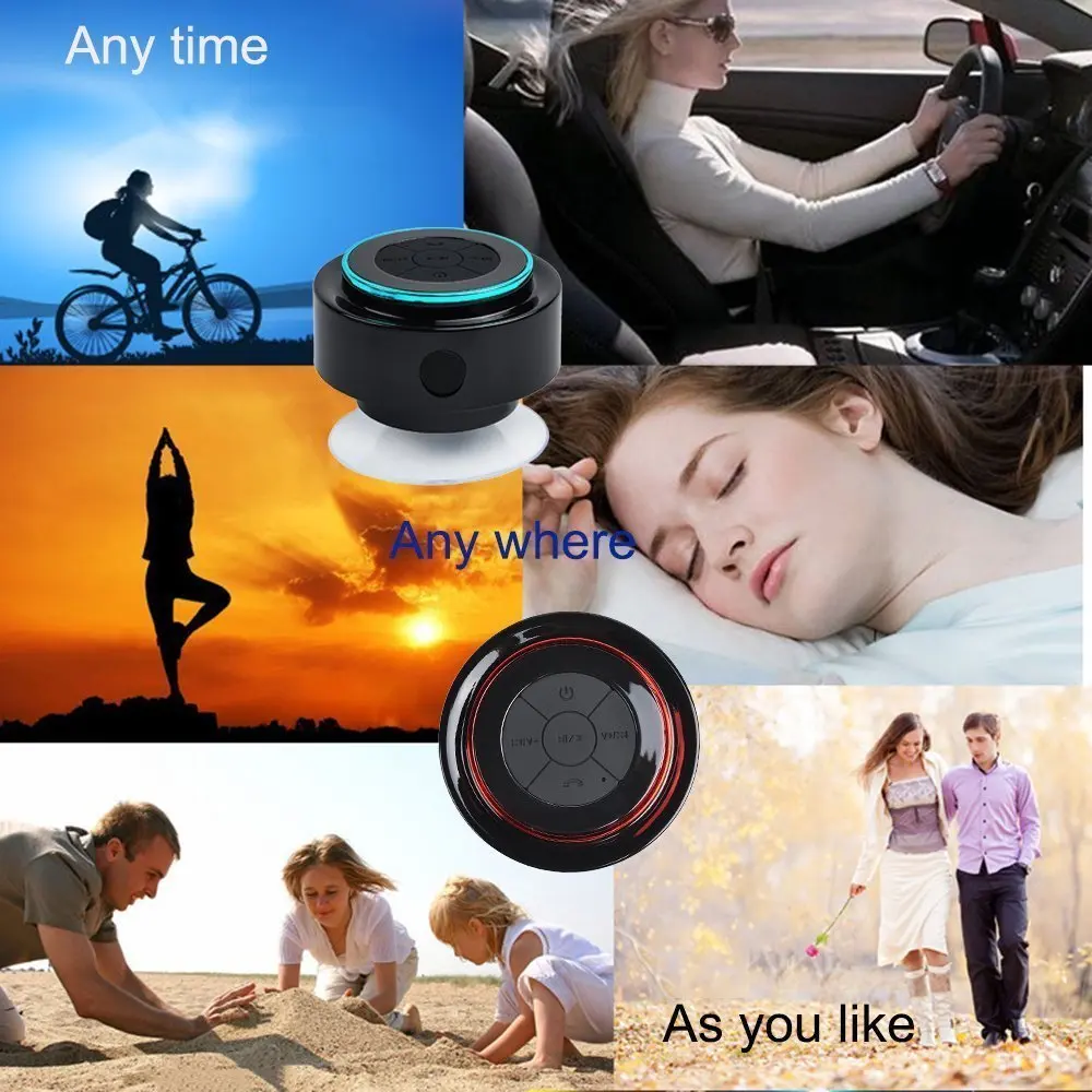 CHICLITS водонепроницаемая Bluetooth Колонка Mini F012 IP67 Пылезащитная многофункциональная