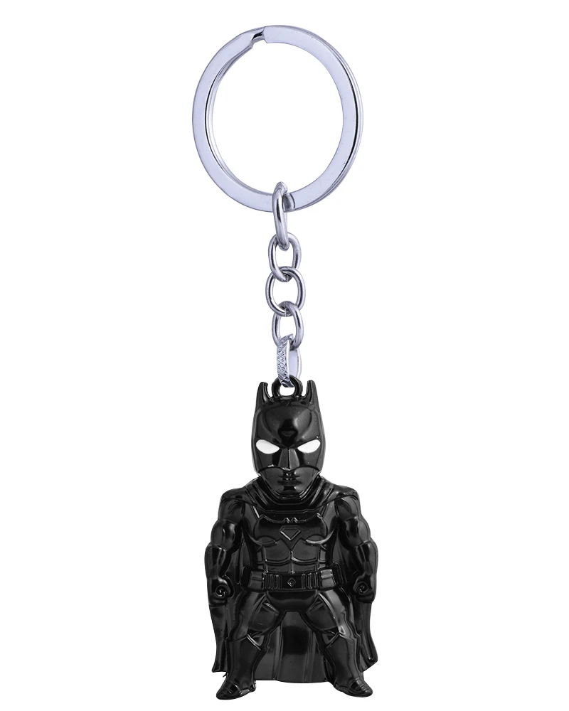 Модный мультфильм кулон Черный винтажный Бэтмен Брелки цинковый сплав старинное