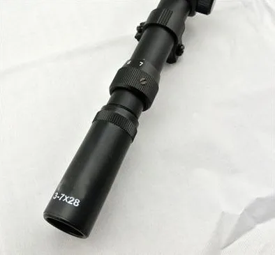 Охотничья оптика 3-7x28 телескопический прицел снайпер винтовка оружие областей с