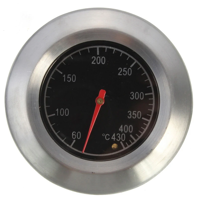 

60~430Degrees Celsius Temperature Gauge Stainless Steel BBQ Smoker Grill Thermometer Barbecue Temperature Controll For Outdoor
