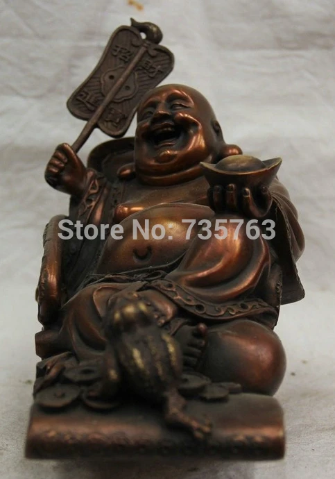 Xiuli 001399 8 &quotКитайский Буддизм Бронзовый Happy Смех Будды Майтреи Юань Бао монета
