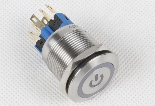 4-Colors Car Appliances DIY 22mm 24V Angel Eye Aluminum Metal LED Power Push Button Switch Self-locking | Обустройство дома