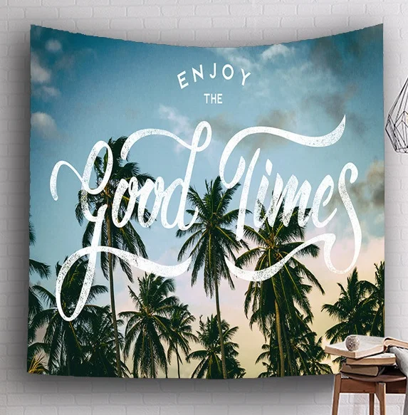 

CAMMITEVER Summer Plant Leaf Tapestry Leaves Mandala Art Blanket Beach Towel Yoga Picnic Mat