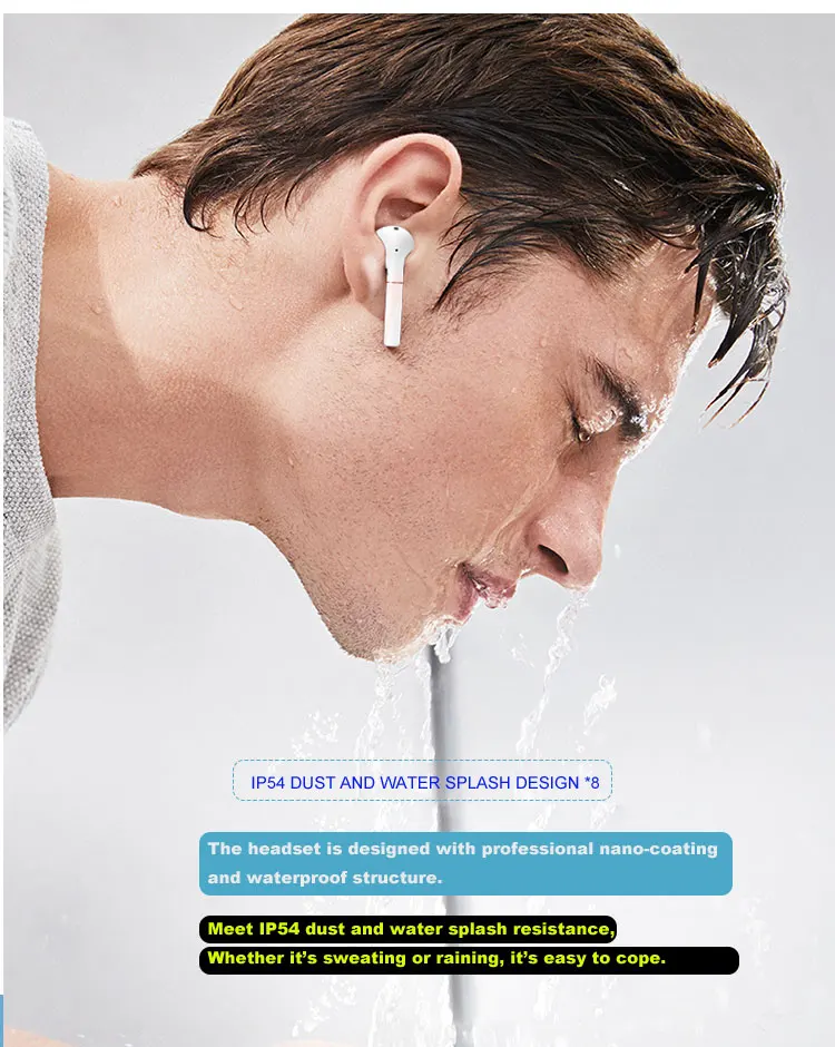 Huawe Honor Flypods lite Водонепроницаемая гарнитура с подвижной катушкой hi-f Tap Беспроводная bluetooth-гарнитура Touch