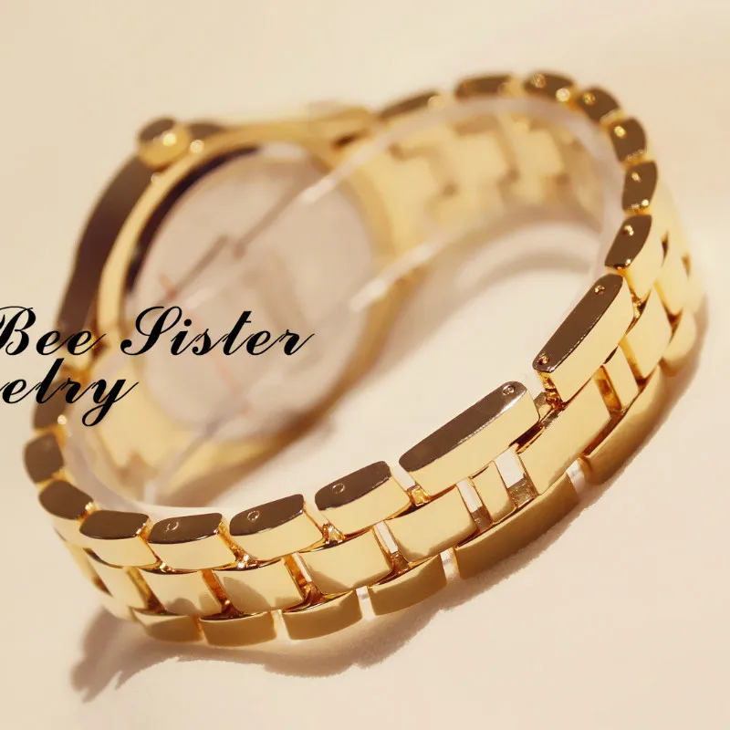 Женские наручные часы со стразами камнями стальным леопардовым принтом