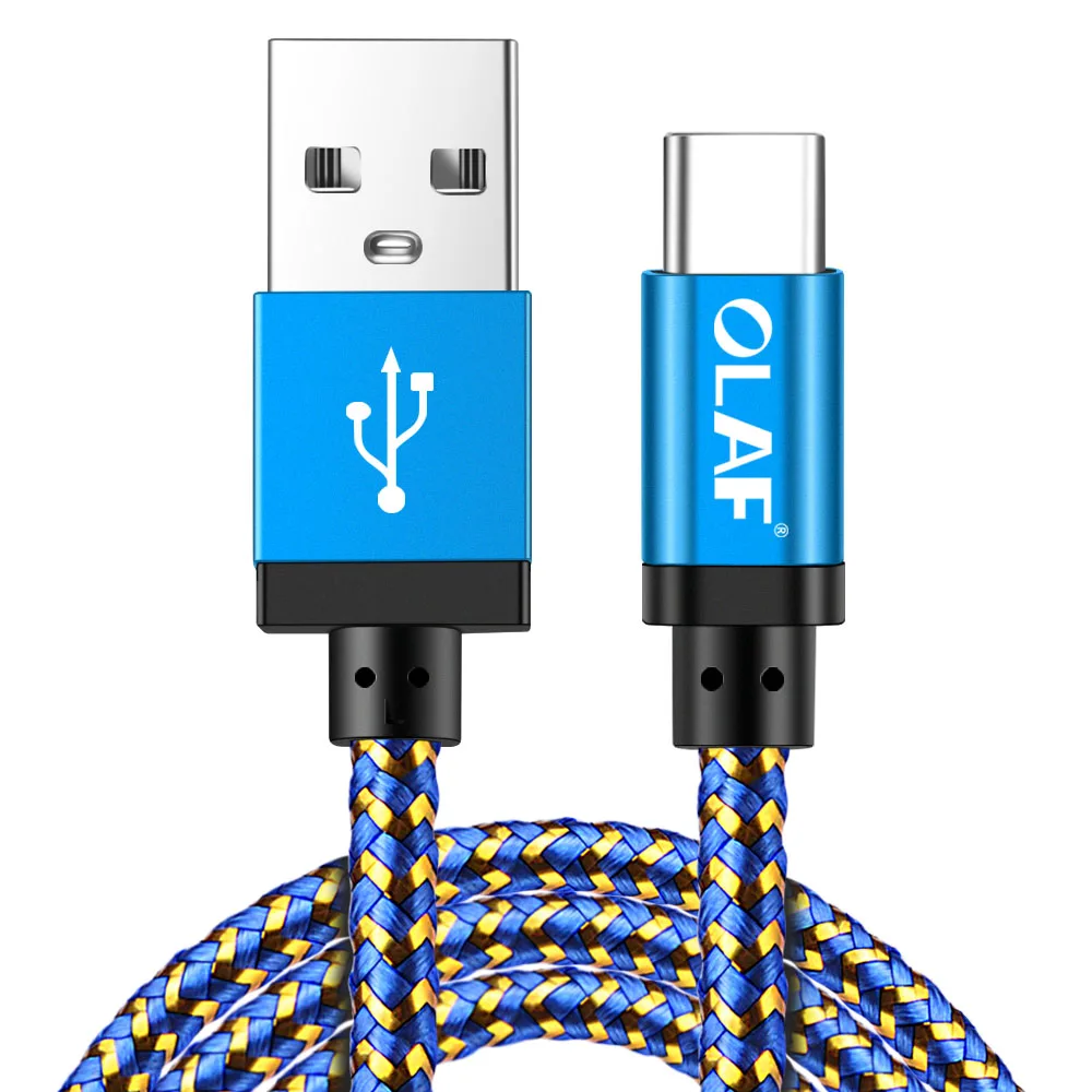 Олаф usb type-C кабель для samsung S9 S8 S10 Быстрая зарядка type-C кабель для зарядки мобильного телефона USB C кабель для Xiaomi mi9 Redmi note 7