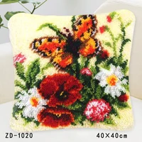 cross stitch pillow placemats flower method of needlework kit latch hook rug kit embroidered pillow